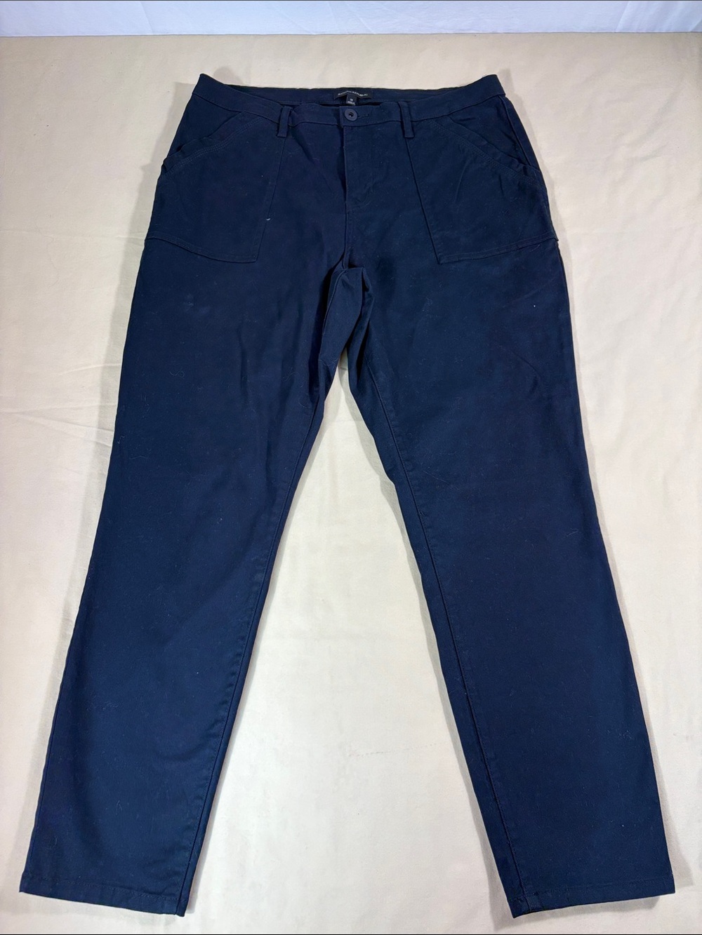 Banana Republic Navy Utility Cargo Chino Fatigue Pants Trousers Size 14 NWOT